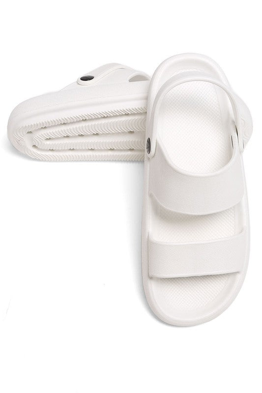 Comfy Heel Strap Cloud Slides Sandals