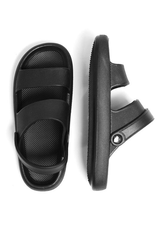 Comfy Heel Strap Cloud Slides Sandals