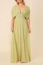Summer Spring Vacation Sundress Lined Maxi Dress