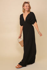 Summer Spring Vacation Sundress Lined Maxi Dress