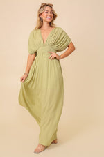 Summer Spring Vacation Sundress Lined Maxi Dress