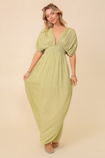Summer Spring Vacation Sundress Lined Maxi Dress