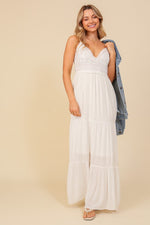 Meadow In The Spring Boho Lace Maxi Dress