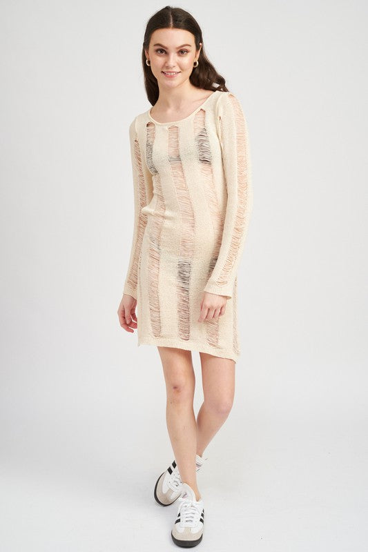 Summer Love Open Back Laddered Mini Dress