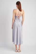 Can Love ME Cowl Neck Slip Midi Dress