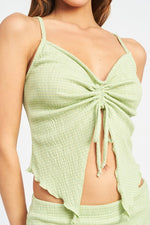 Why Not Me Ruched Cami Top