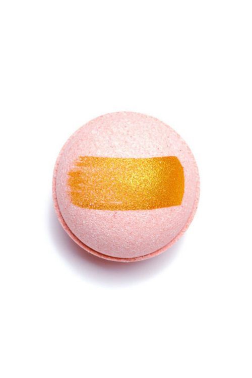 Hand Decorated Bath Bomb - Milk + Honey