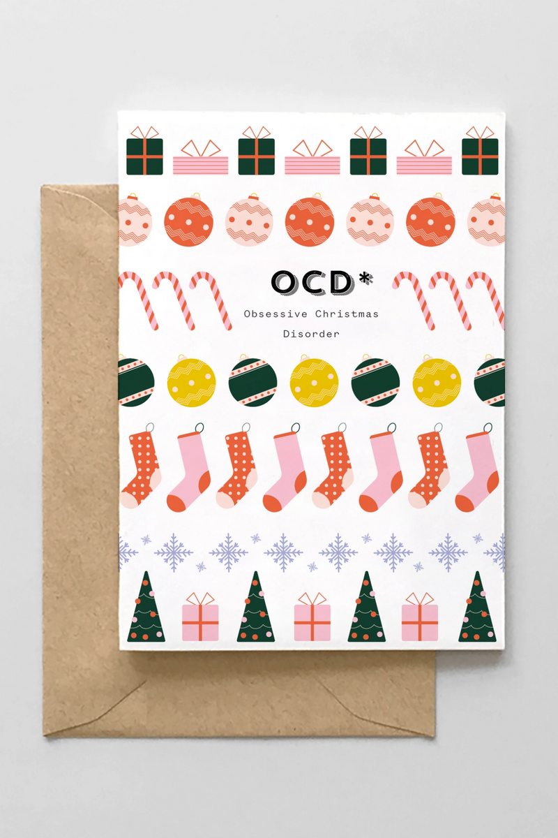 OCD Christmas Greeting Card