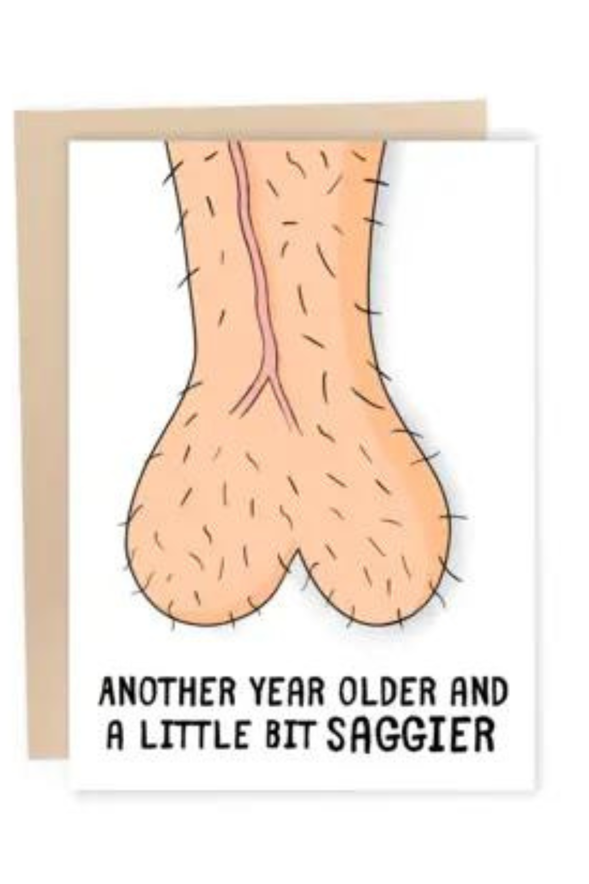 Saggy Balls Greeting Card