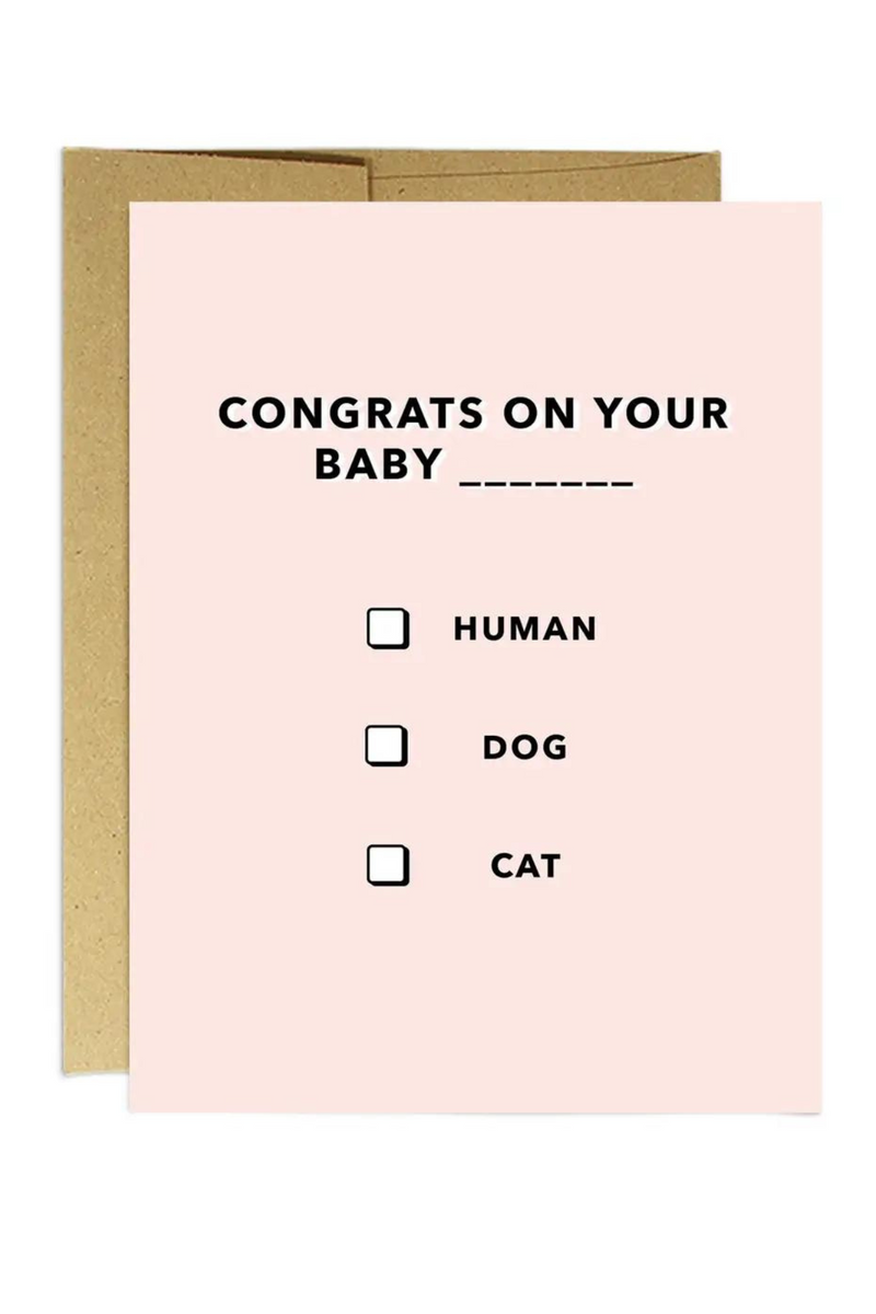 Baby Multiple Choice Greeting Card