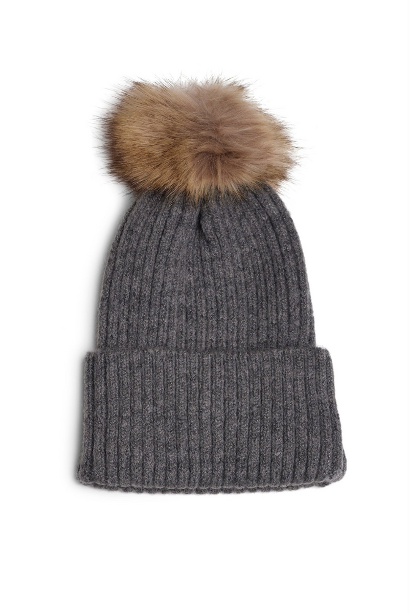 Clover Knit Pom Beanie