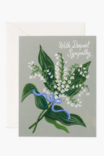Lily Of The Valley Sympathy Card