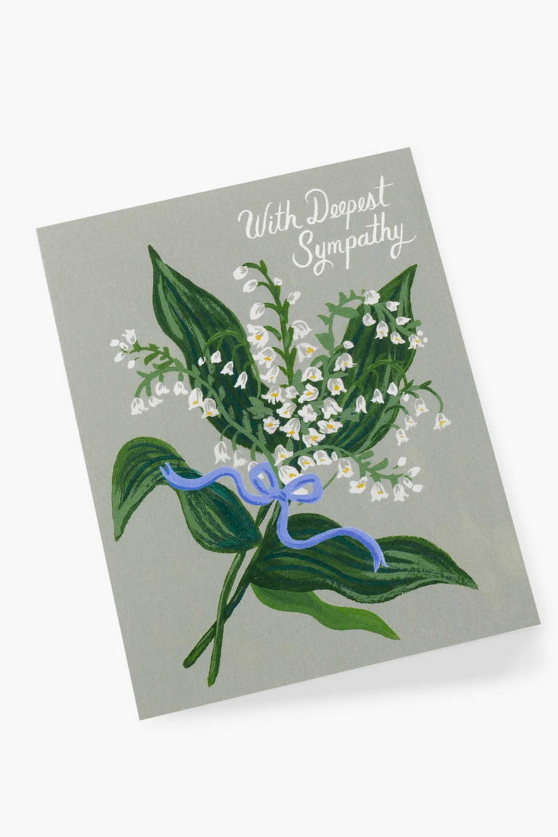 Lily Of The Valley Sympathy Card