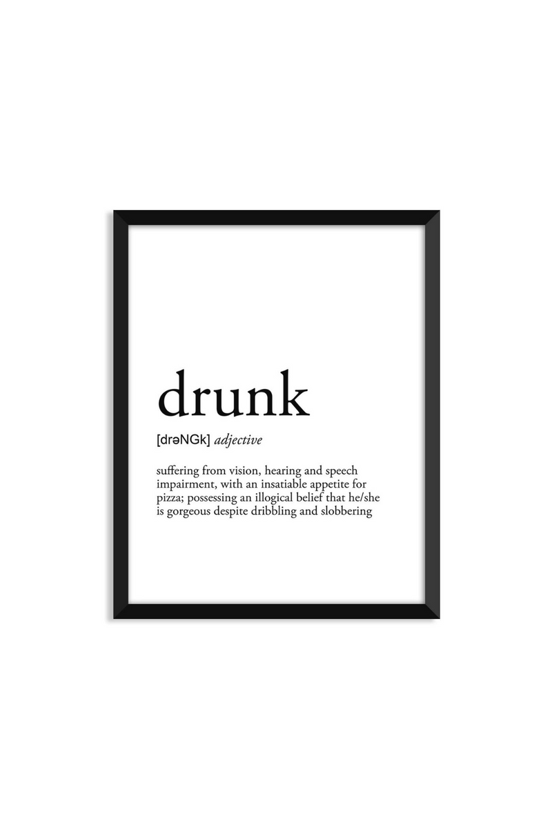 Drunk Definition Greeting Card