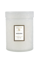 Voluspa Small Embossed Glass Jar - Mokara