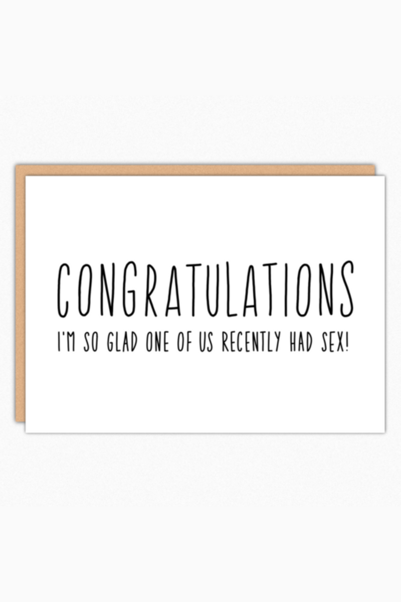 Recently Had Sex Greeting Card