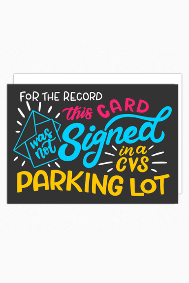 For The Record Greeting Card