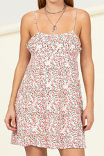 Gotta Find Me Floral Tie-Back Mini Dress