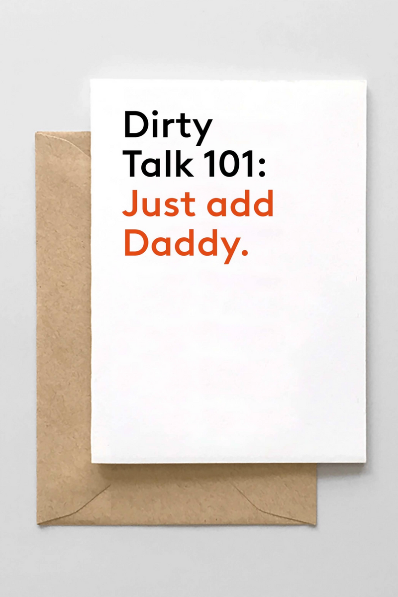Dirty Talk 101 Card