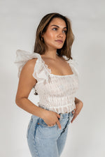Still Learning Ruffle Sleeve Top
