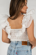 Still Learning Ruffle Sleeve Top