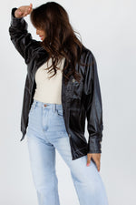 Weekend Love Faux Leather Jacket