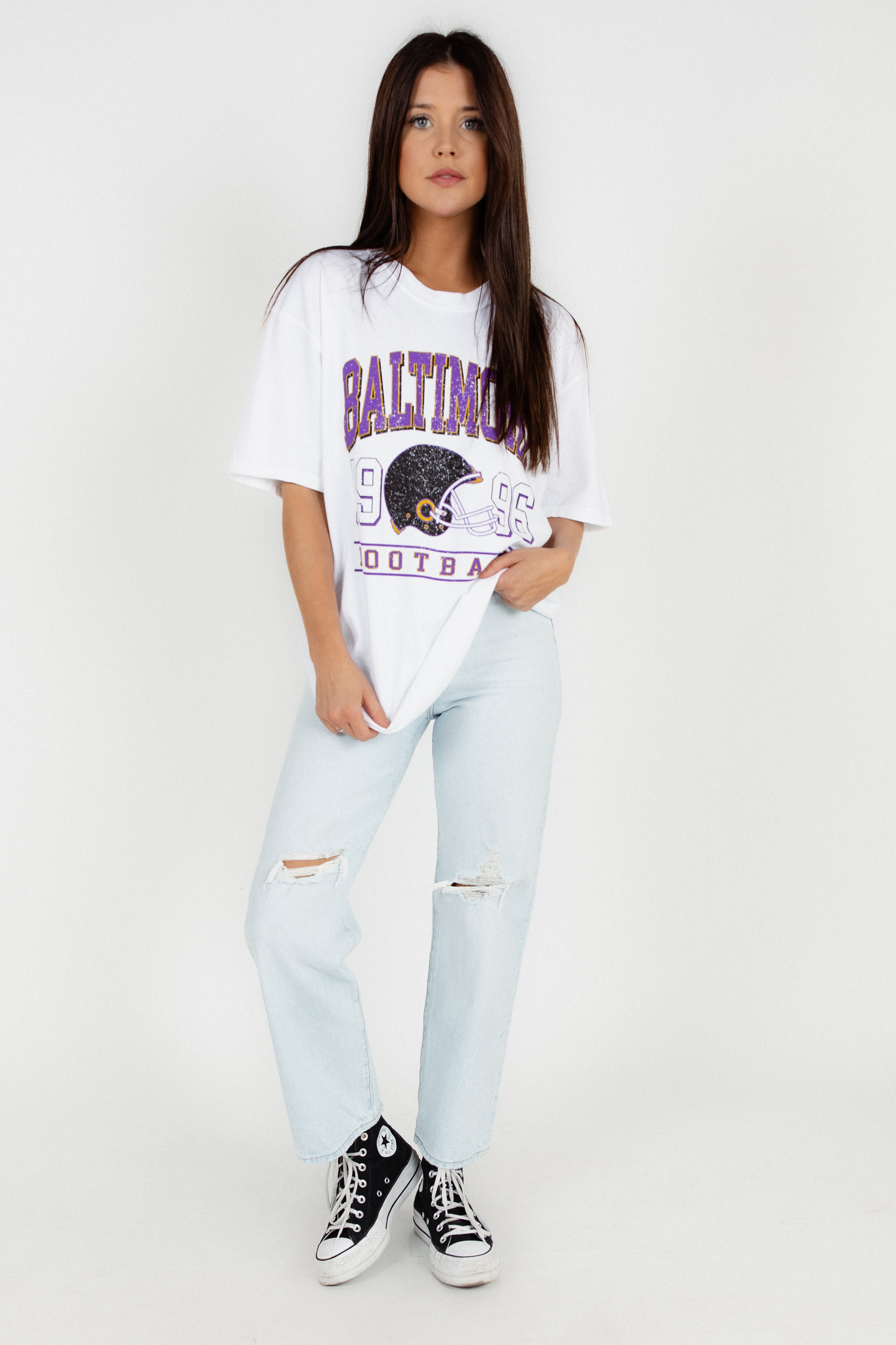 Brightside The Label Vintage Football Tee