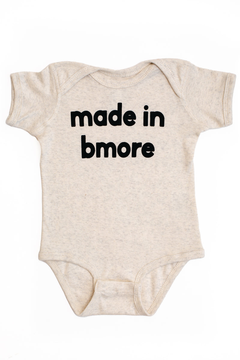Made In Bmore Onesie by Brightside