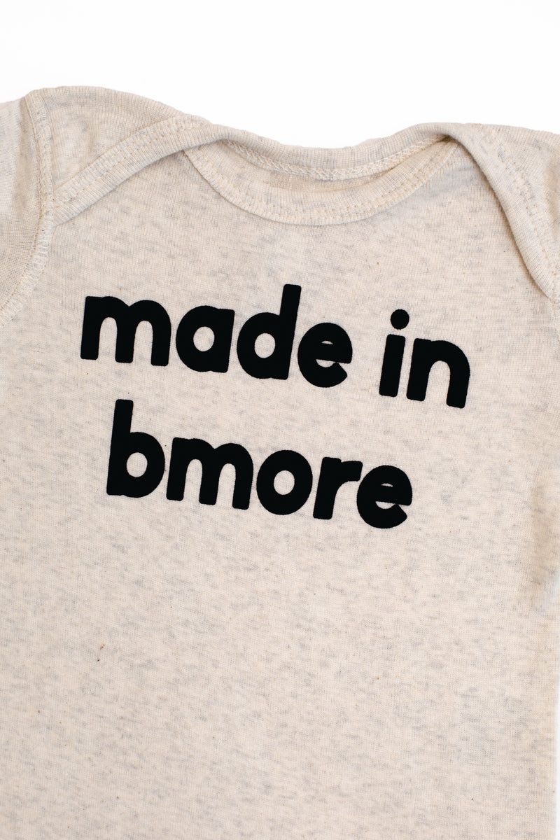 Made In Bmore Onesie by Brightside