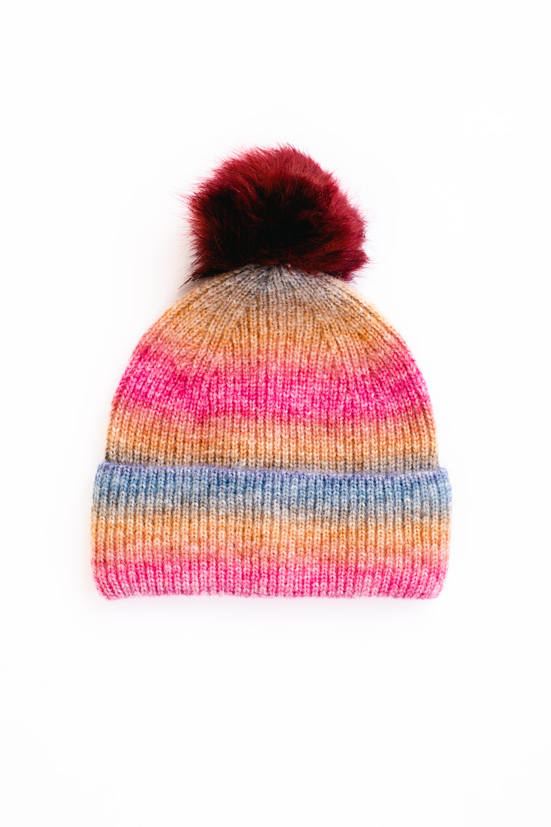 Brighten Up Pom Beanie