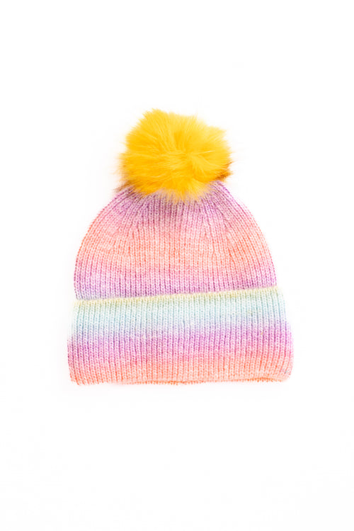 Brighten Up Pom Beanie