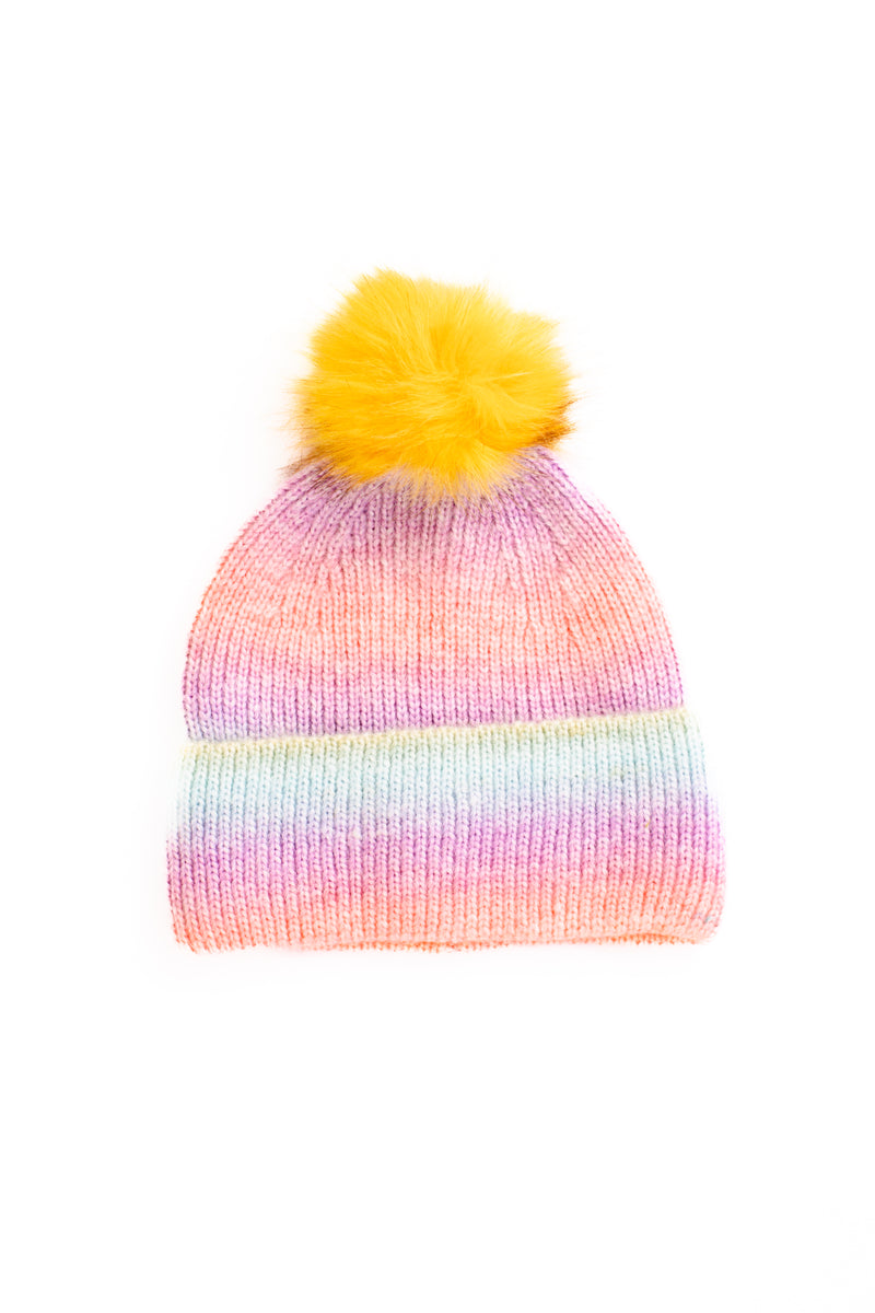 Brighten Up Pom Beanie
