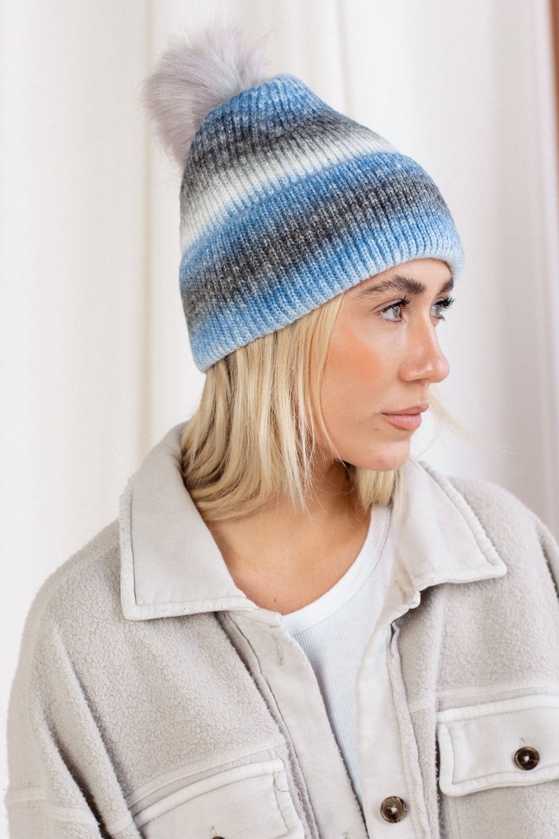 Brighten Up Pom Beanie