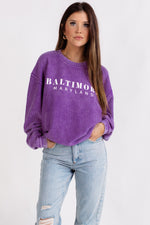 Baltimore Maryland Crewneck Sweatshirt by Brightside