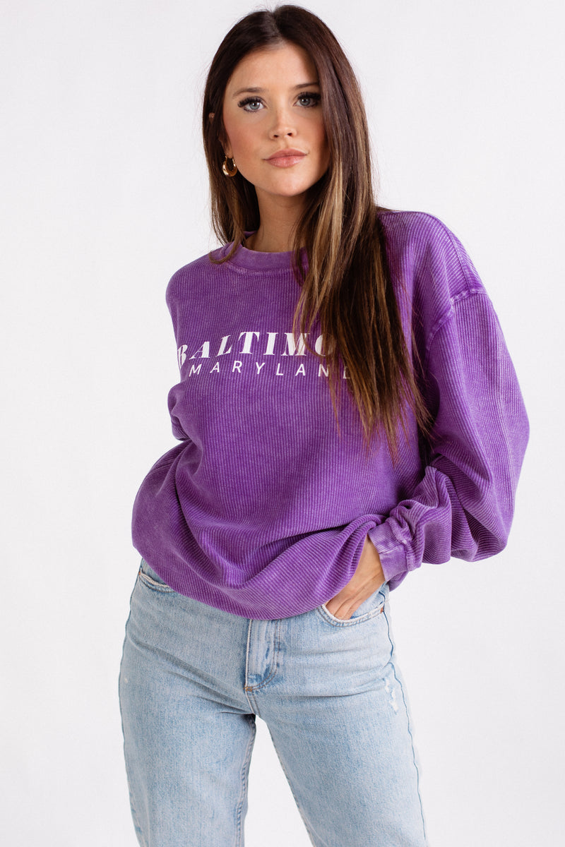 Baltimore Maryland Crewneck Sweatshirt by Brightside
