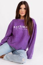 Baltimore Maryland Crewneck Sweatshirt by Brightside