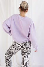 Don't Mess Corded Crewneck Sweatshirt by Brightside