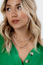 Sienna Beaded Pearl Necklace