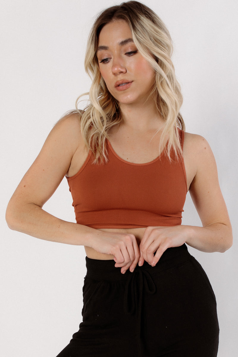 Move Together Twist Front Bra Top