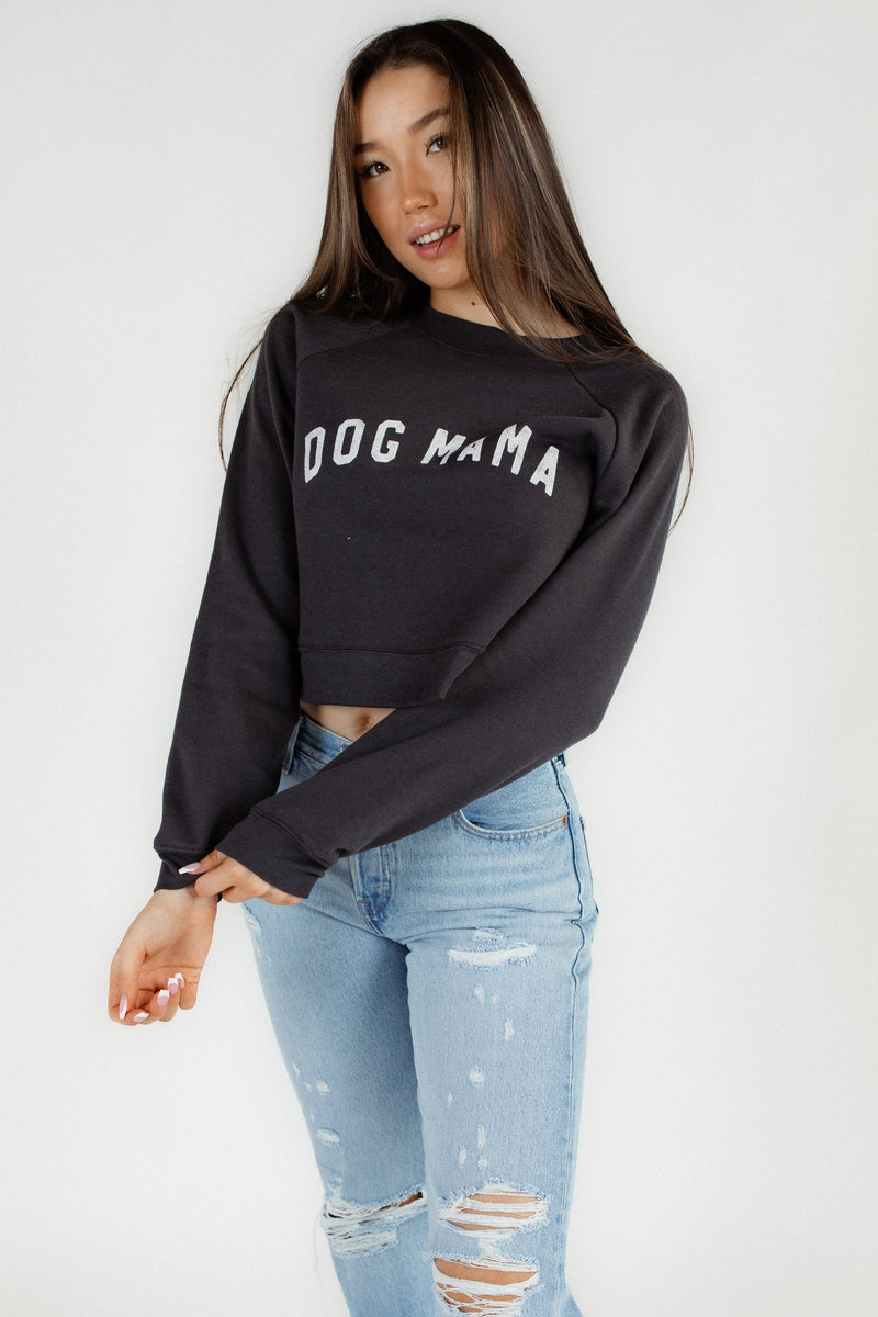 Dog Mama Cropped Crewneck