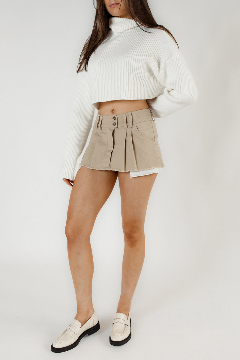 Cool Factor Pleated Mini Skirt