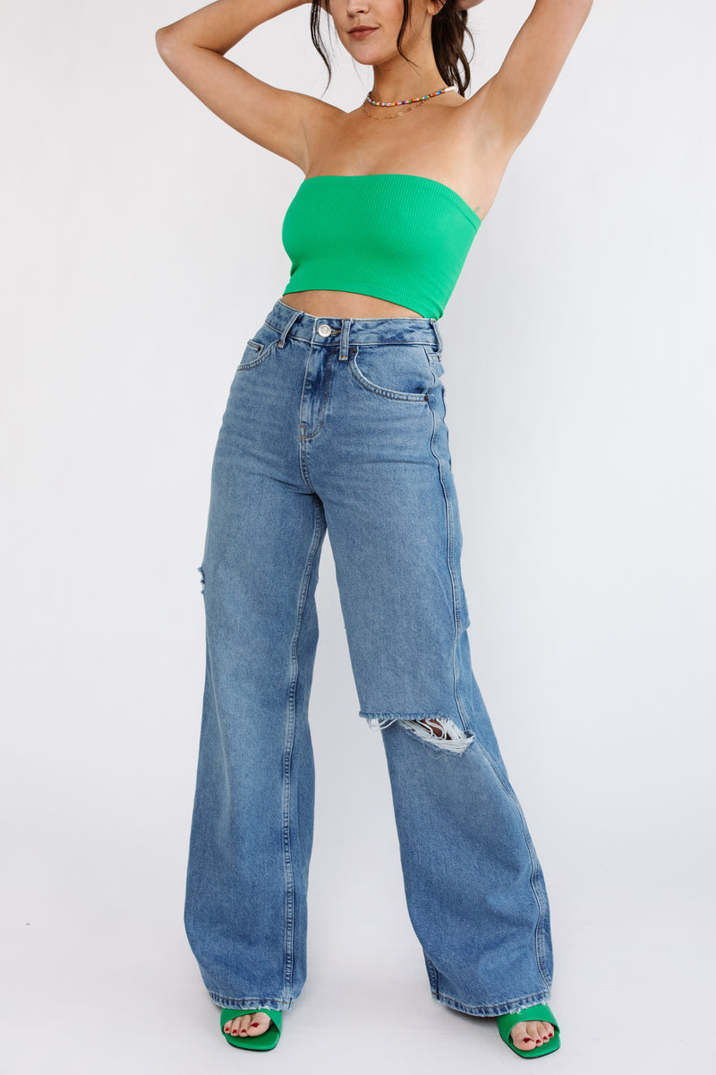 BDG Ripped Knee Puddle Jean