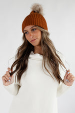 Clover Knit Pom Beanie
