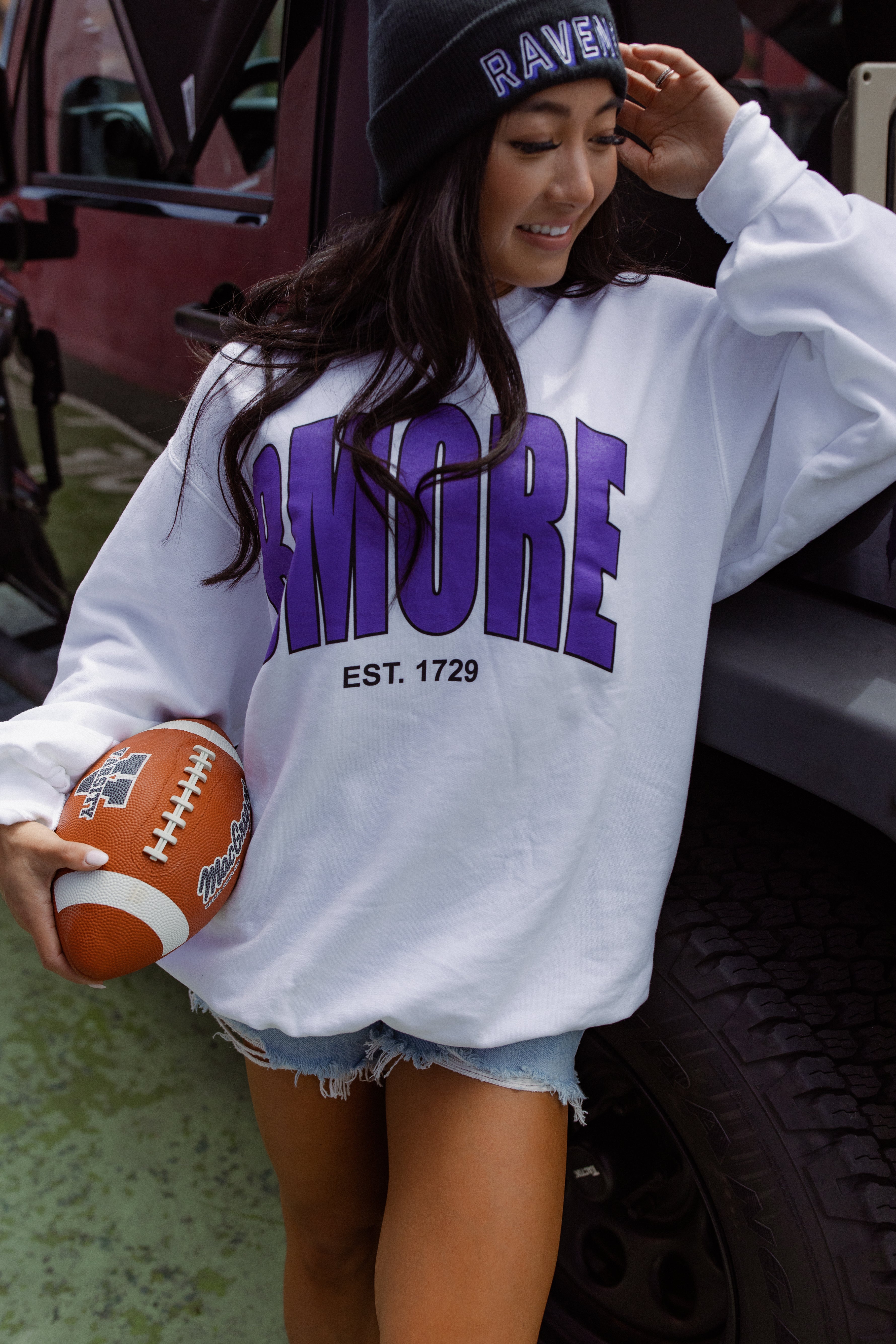 Brightside The Label BMORE Varsity Crewneck
