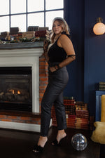Free People Pacifica Coated Straight-Leg Jeans