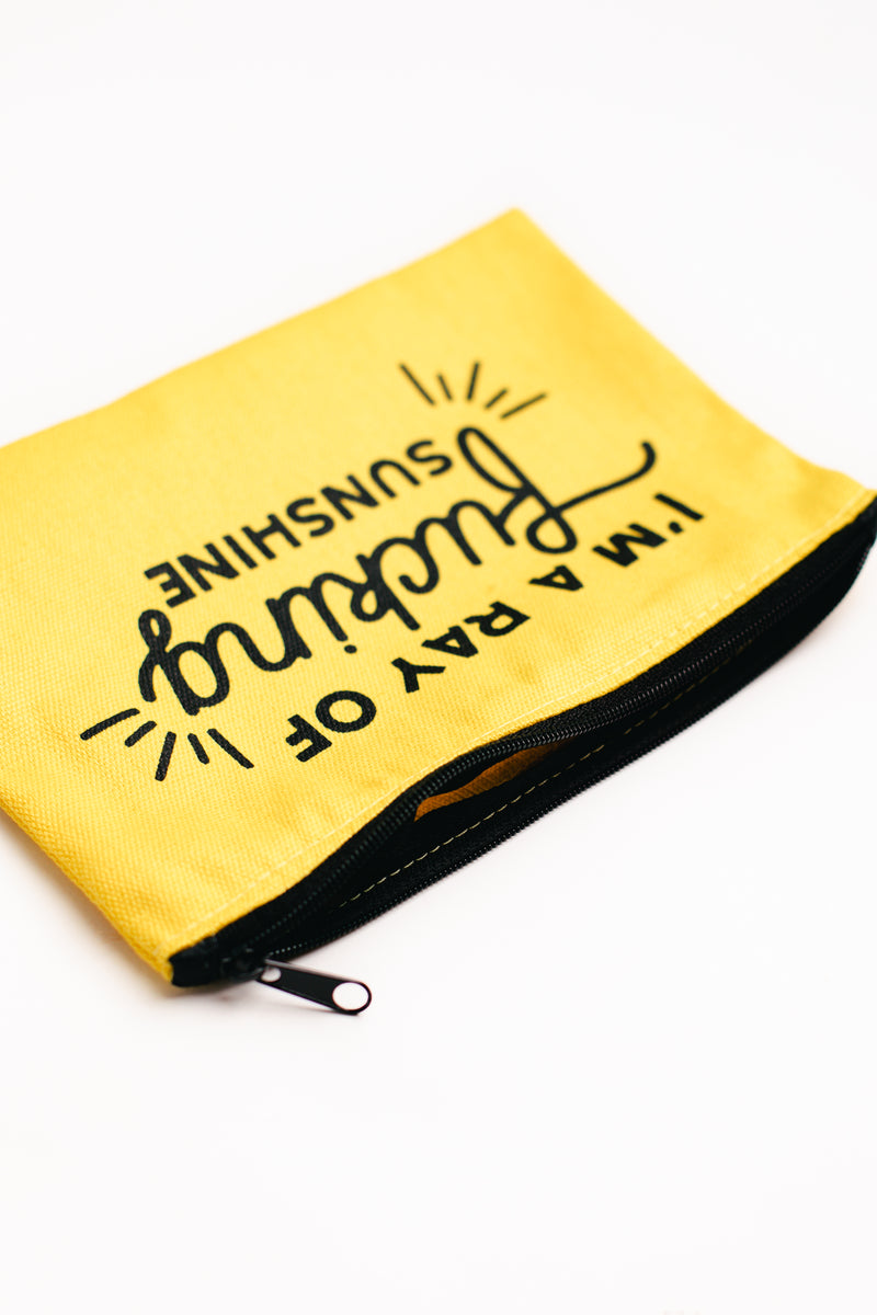 Ray Of Sunshine Pouch by Brightside - Yellow