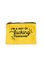 Ray Of Sunshine Pouch by Brightside - Yellow