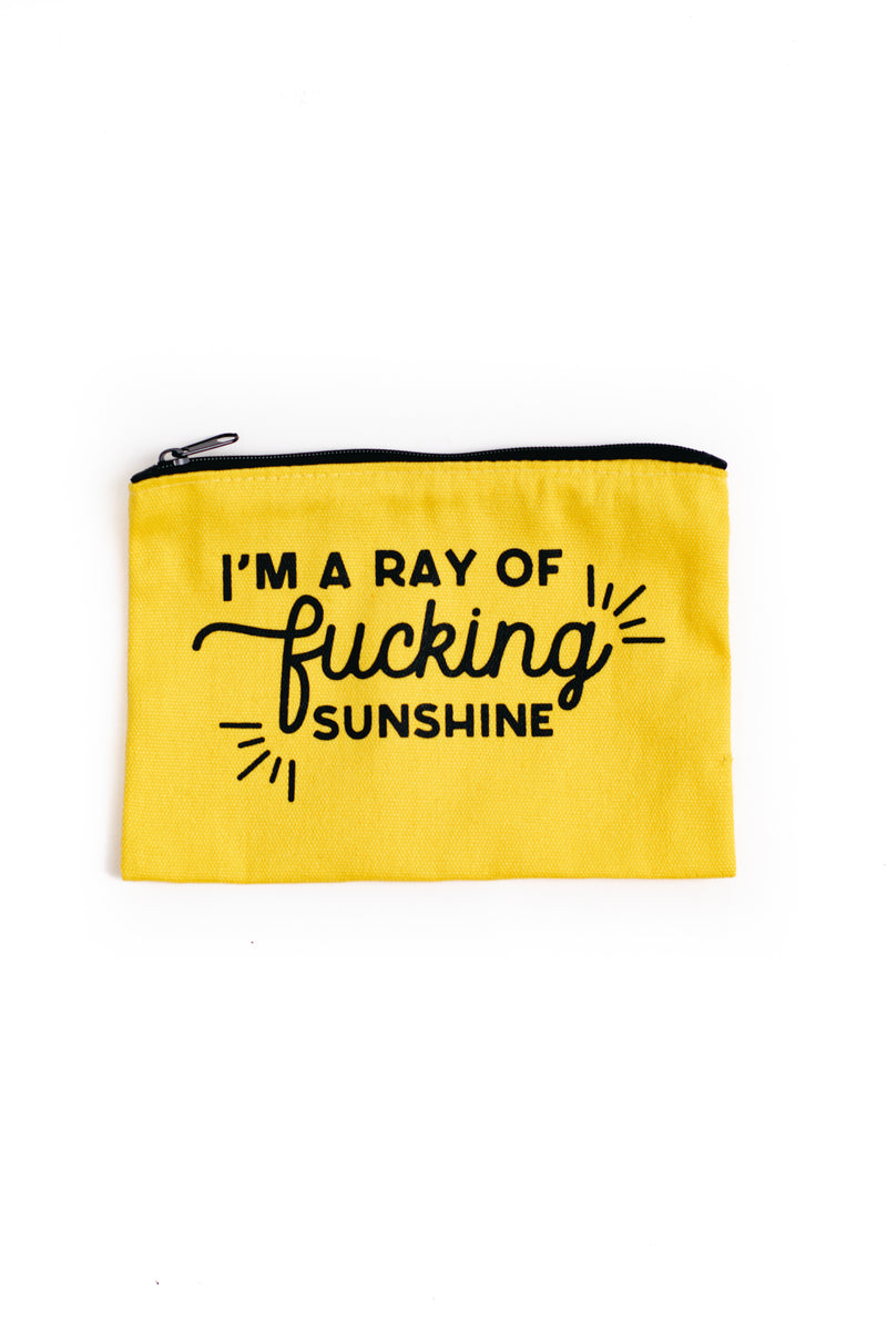 Ray Of Sunshine Pouch by Brightside - Yellow