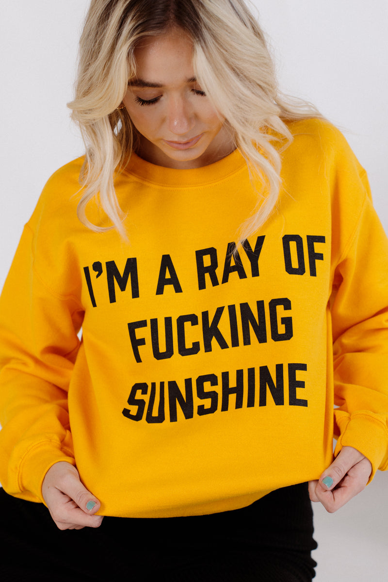 Ray Of Sunshine Crewneck by Brightside