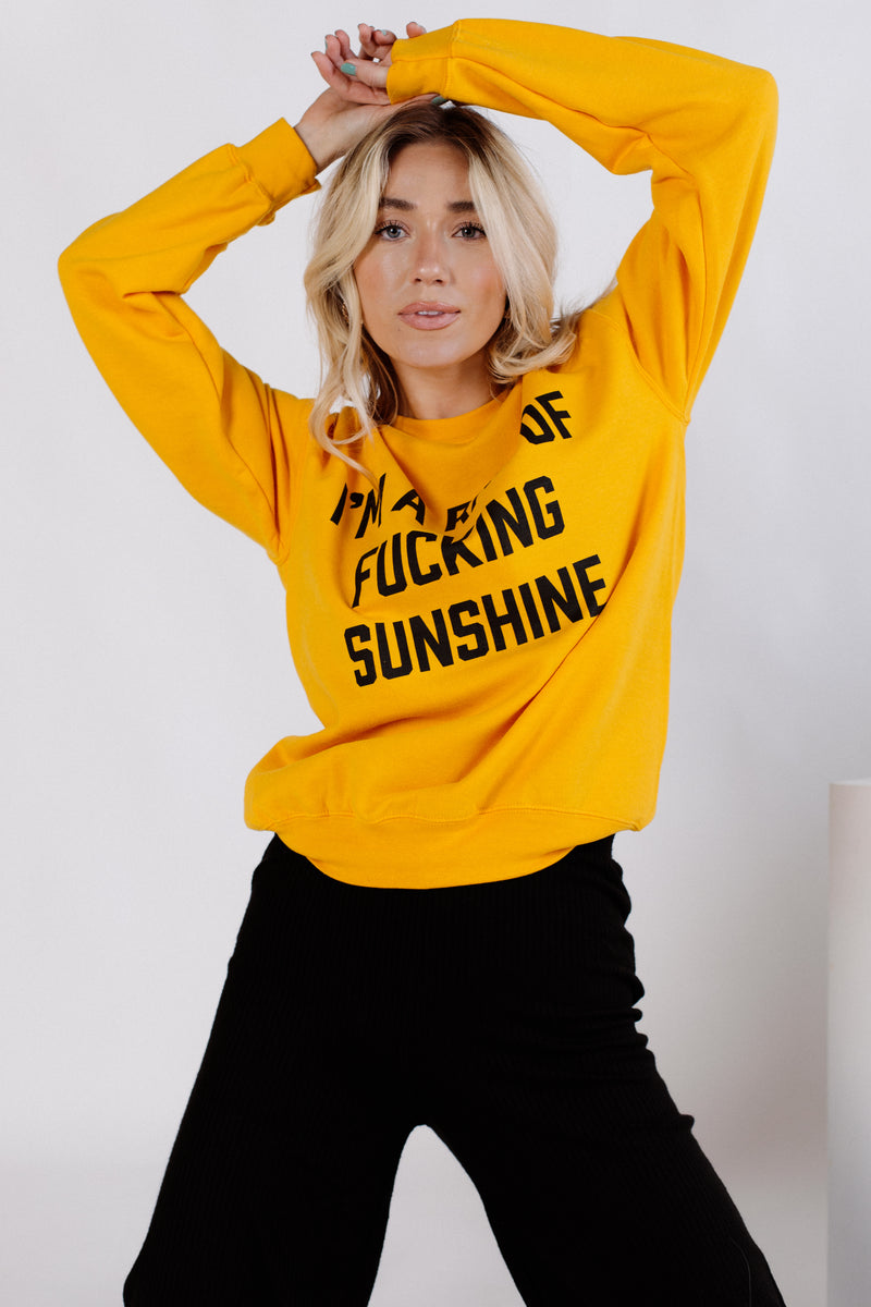 Ray Of Sunshine Crewneck by Brightside